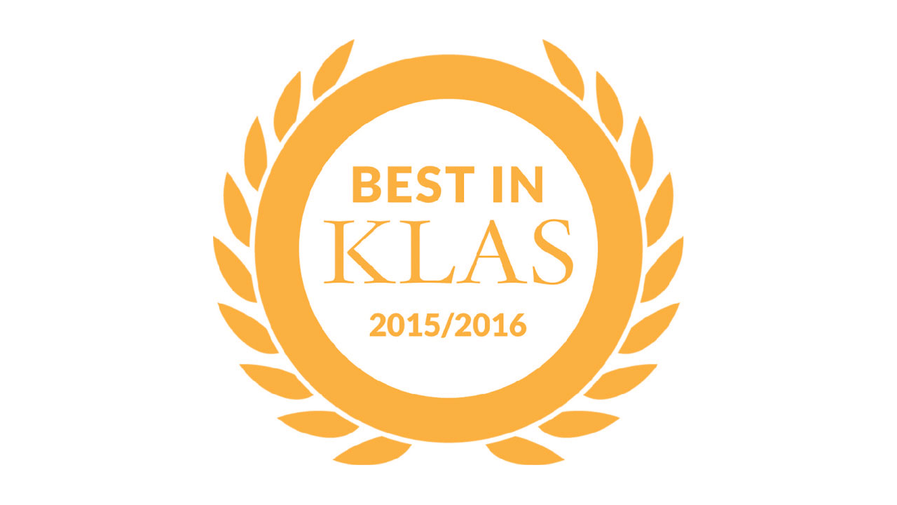 Best in KLAS logo 2015-2016