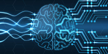 An illustration of a brain. Half of which is made up of data and half of which is human to depict how you should be taking a different approach with your senior living data