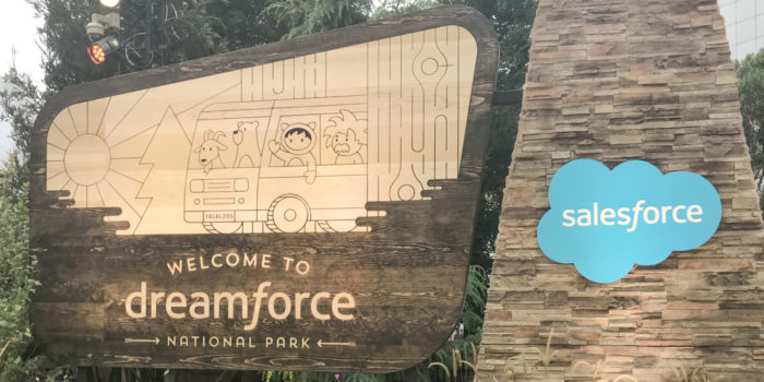 Dreamforce national park entrance sign