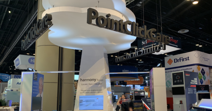 Harmony by PointClickCare's booth at HIMSS 2019