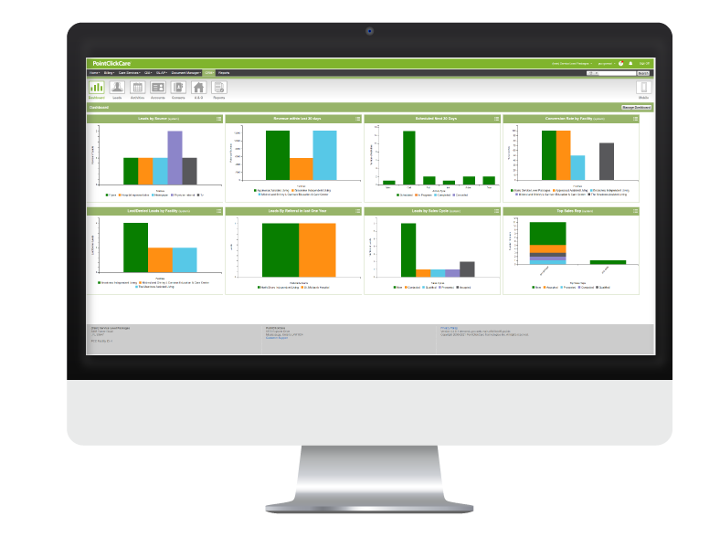 PointClickCare skilled nursing analytics product screenshot