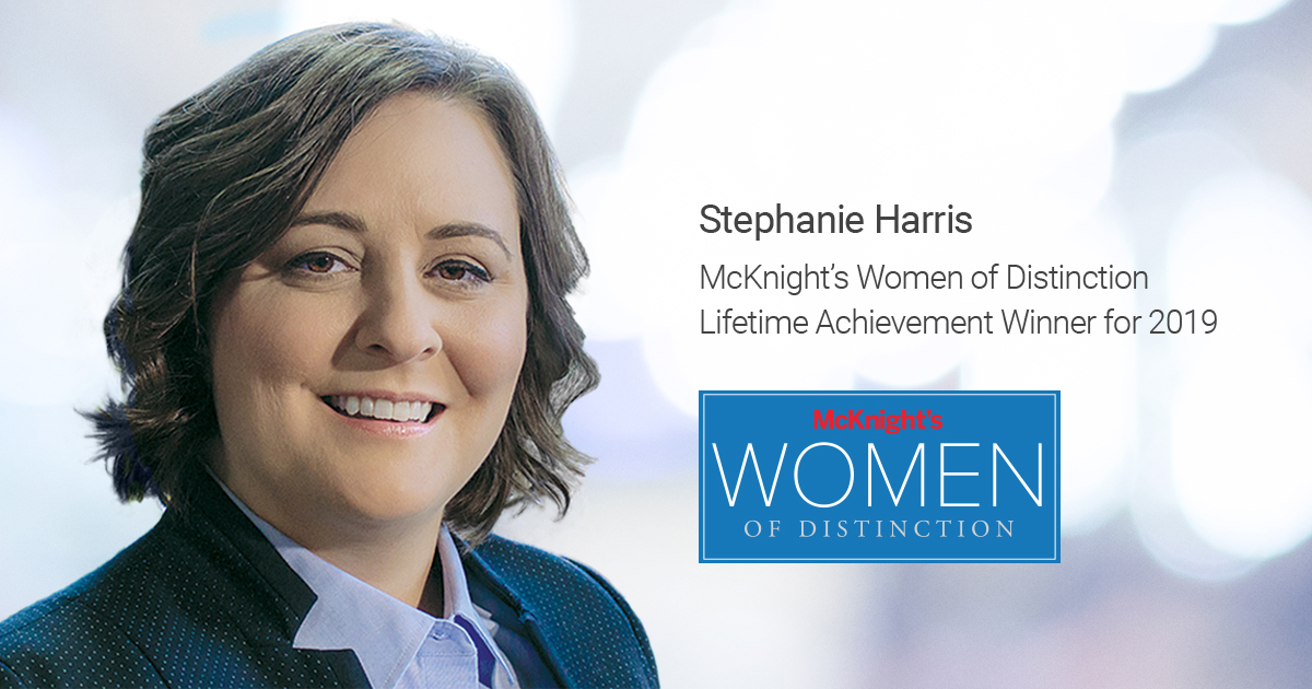 Stephanie Harris, McKnight's Women of Distinction Lifetime Achievement Winner for 2019
