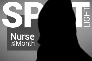 PointClickCare Nurse of the Month silhouette spotlight