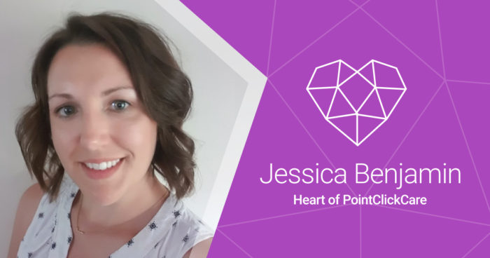 Jessica Benjamin headshot for heart of PointClickCare