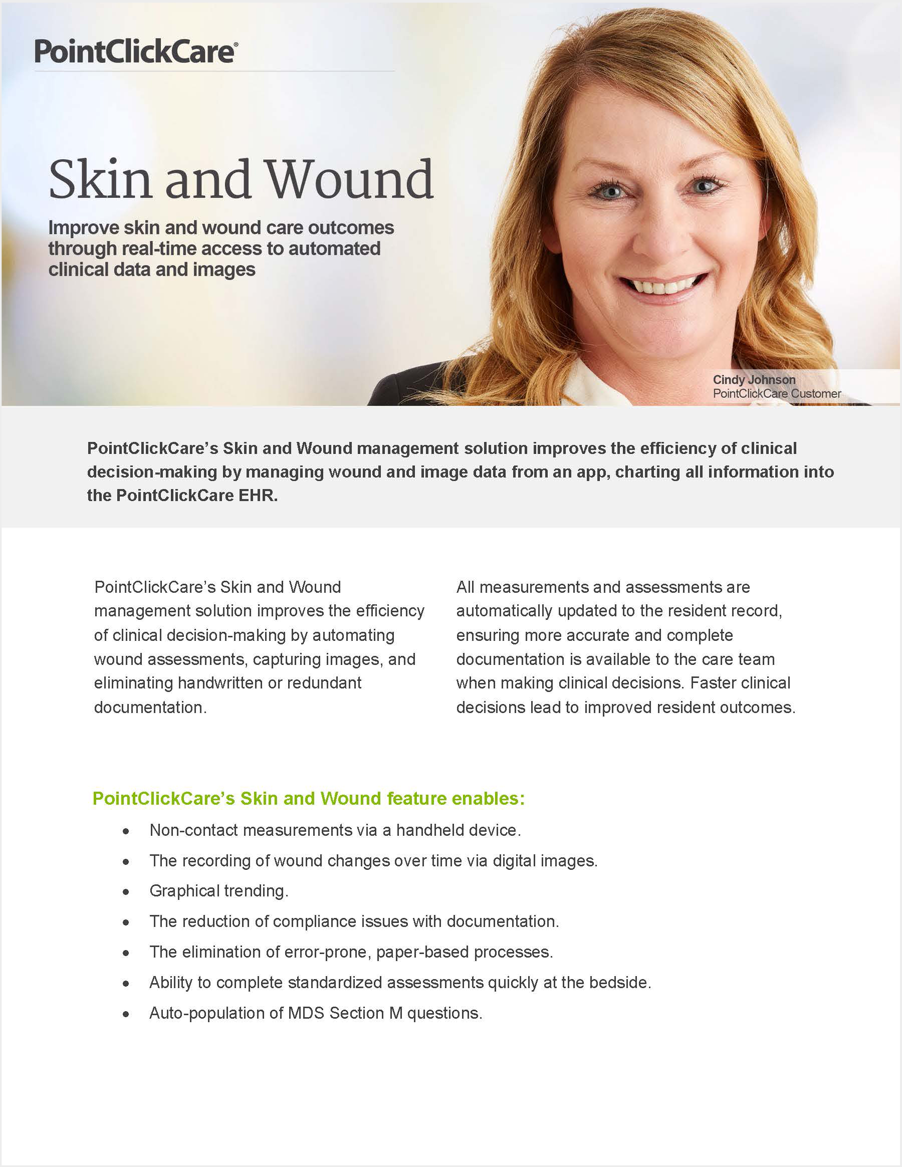 Skin and Wound Solution Sheet PointClickCare