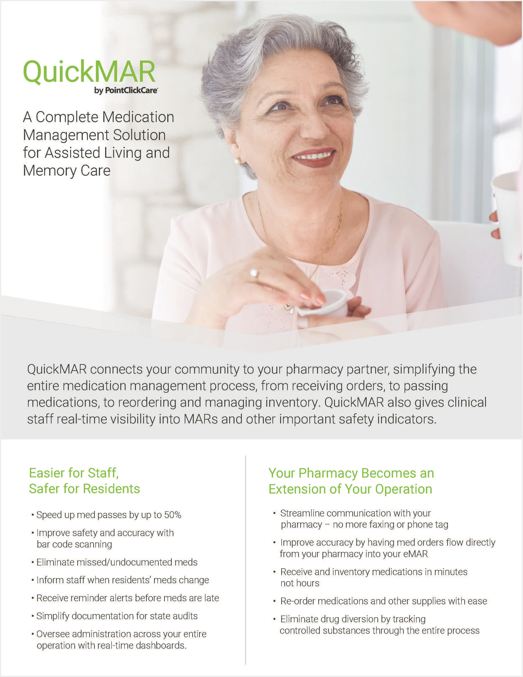 A Complete Medication Management Solution for Assisted Living and Memory Care PDF cover page