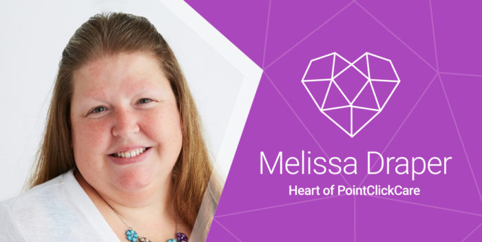 Melissa Draper headshot for Heart of PointClickCare banner