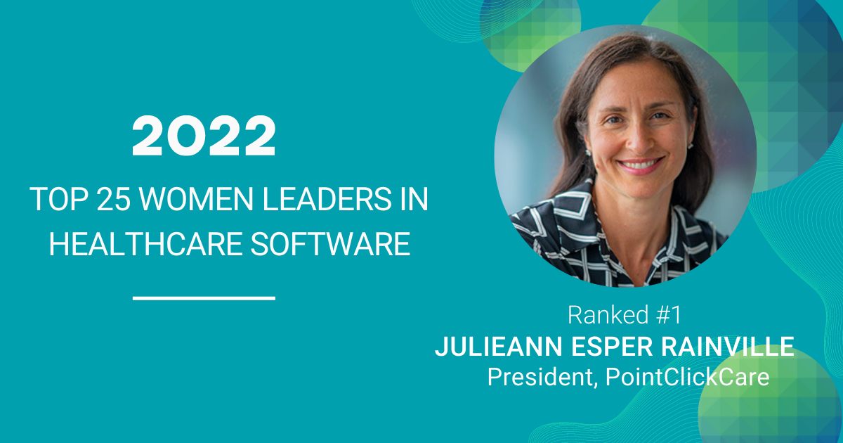 2022 Top 25 Women Leaders in Healthcare Software banner