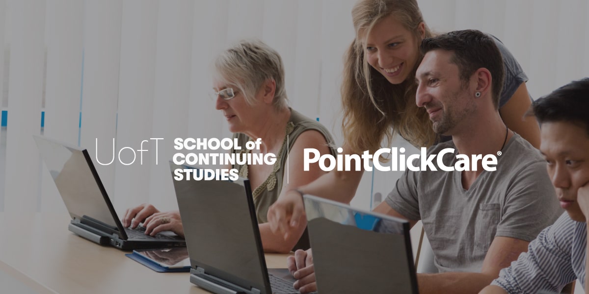 UofT School of Continuing Studies and PointClickCare press release banner