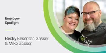 Becky Bessman Gasser and Mike Gasser employee spotlight banner